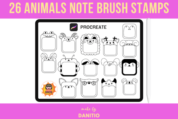 26 Animal Notes Brush Stamps: Elevating Digital Creativity in a Fast-Paced World