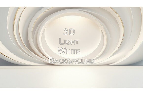3D Light White Simple Background: A Practical Evaluation for Modern Design