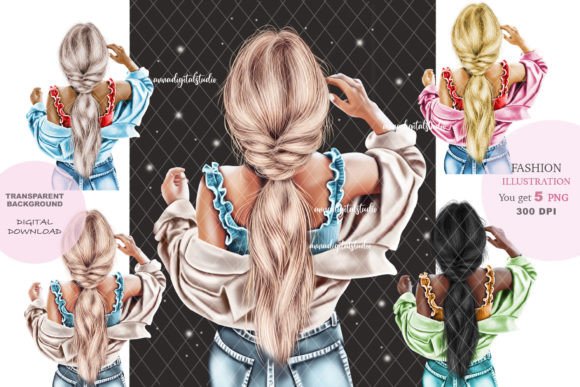 Fashion Girl Clipart and Women Illustration Guide