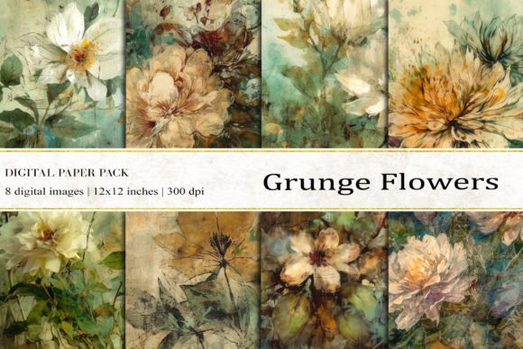 Green Grunge Flowers Digital Papers: A Practical Guide to Integrating Textured Assets into Creative Workflows