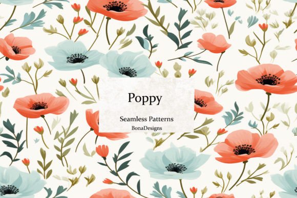 Poppy Seamless Pattern: Creative Digital Paper for Every Project