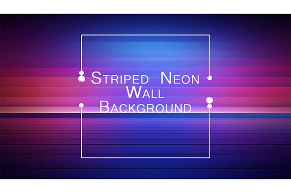 Striped Neon Wall Background: A Versatile Visual Asset