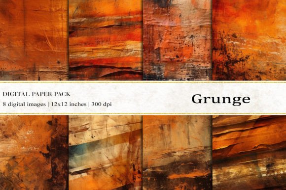 The Resurgence of Raw Texture: How Orange Grunge Digital Papers Are Transforming Modern Design