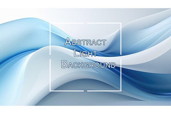 Unlocking Creative Potential with Abstract Light Backgrounds and Blue Wavy Line Designs