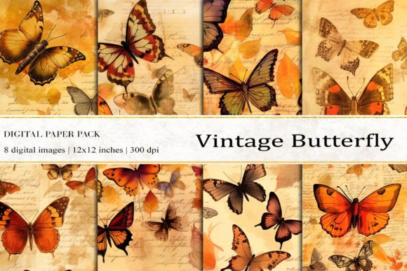 Unlocking Creativity with Vintage Butterfly Digital Papers: A Comprehensive Guide to AI-Generated Design Assets